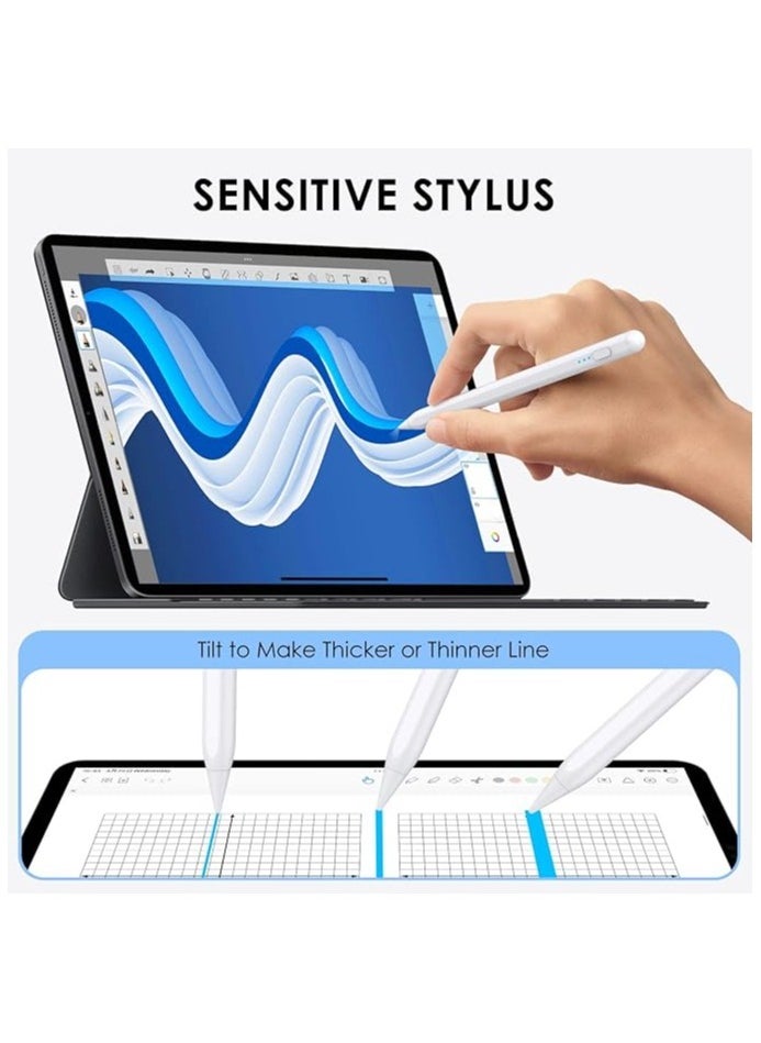 TechDot Universal Stylus Pen for iPhone iPad Mini Air Pro, Android, Windows White  - Image 4