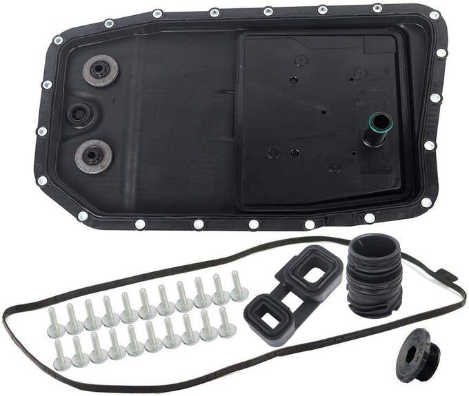 6HP26 Auto Transmission Oil Filter Pan Repair Kit wGasket Bolt Oring Adaptor 24117571227 Compatible With BMW Land Rover