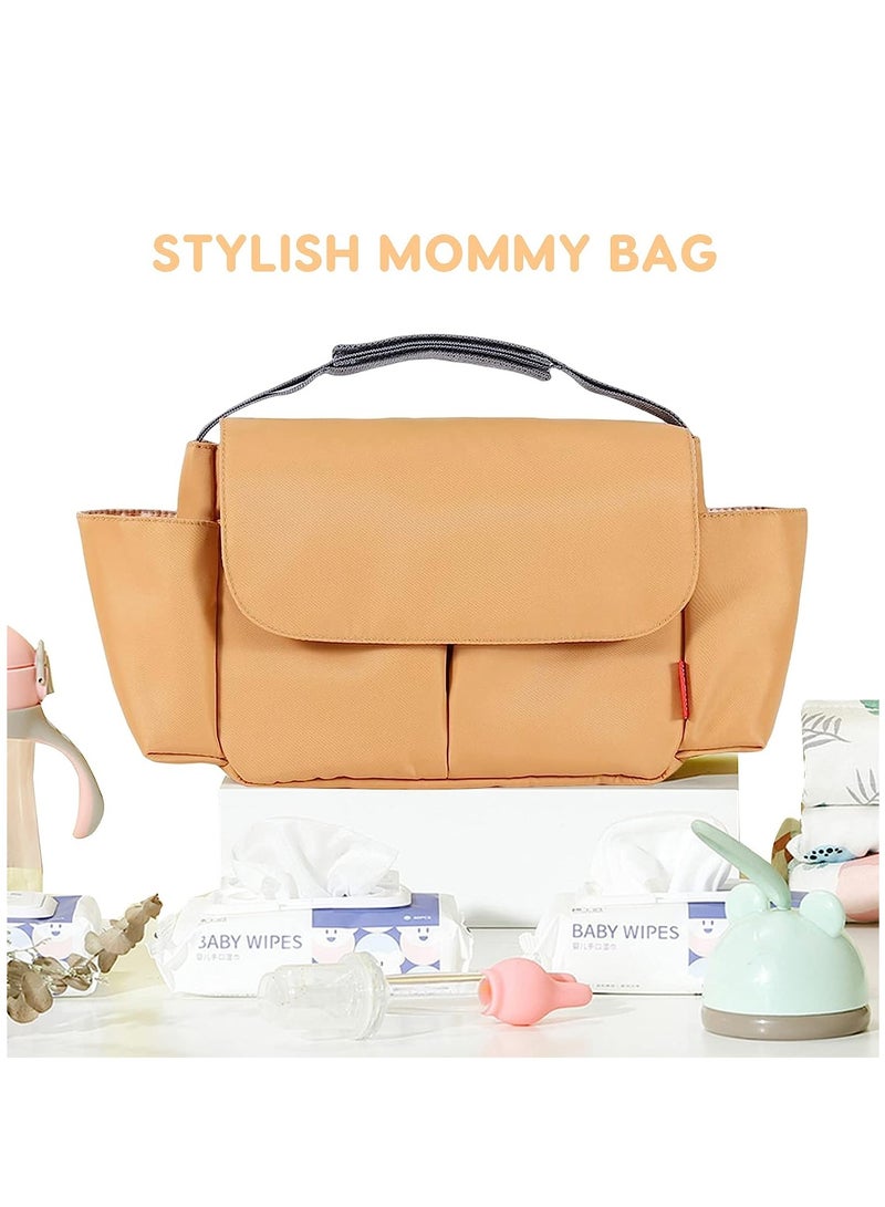 Barakah Pram Buggy Bag Organiser, Waterproof Stroller Organiser Bag, Multifunctional Large Baby Stroller Organizer Bag, Pushchair Storage Bag with Cup Holders  for Carrying Diaper Toys Snacks - Image 3