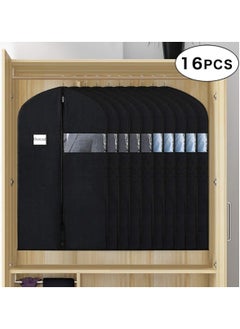XiuWoo 16-Pack Closet Garment Bag Clothes Cover Set with Clear Window and ID Card Holder  - Image 5