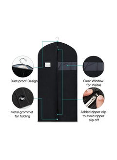 XiuWoo 16-Pack Closet Garment Bag Clothes Cover Set with Clear Window and ID Card Holder  - Image 2