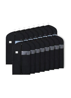 XiuWoo 16-Pack Closet Garment Bag Clothes Cover Set with Clear Window and ID Card Holder  - Image 1