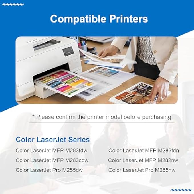 207X TONER (WITH CHIP) COMPATIBLE WITH HP 207X W2210X BLACK TONER FOR HP COLOR LASERJET PRO MFP M283FDW TONER BLACK MFP M283FDW M283FDN M255DW M282NW, 2 BLACK - Image 3