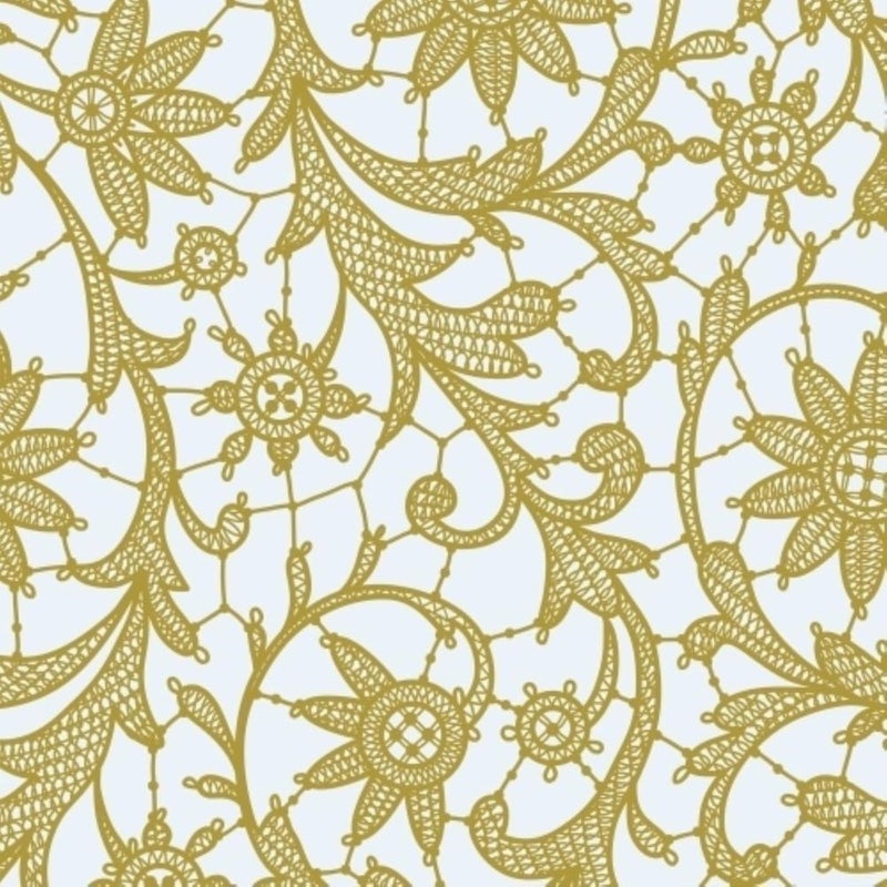 Exquisite Lace Table Cloth Round Table Plastic 6-Pack Lace Tablecloth Round 84" | Clear & Gold Floral Tablecloth Disposable | Wild Flower Party Decorations & Party Supplies - Image 5