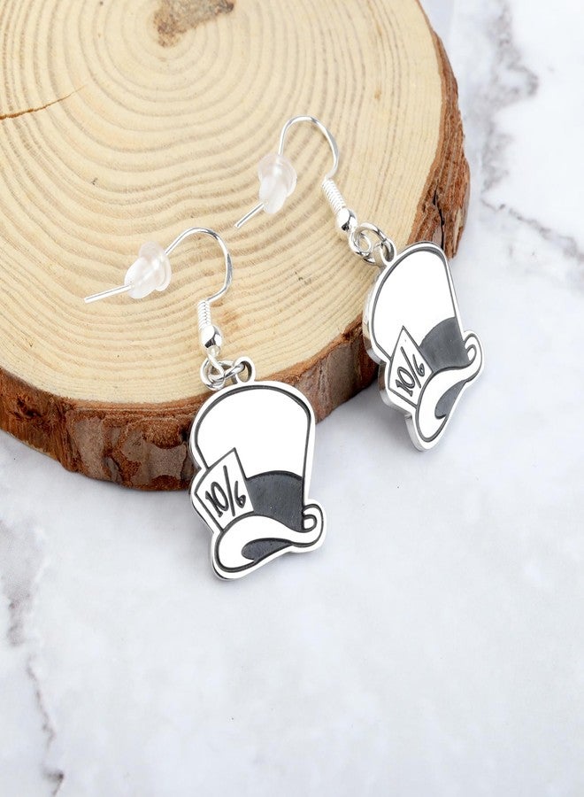 FAADBUK 10/6 Mad Hatter Hat Inspired Earring Mad Hatter Fan Gift (mad hat earring) - Image 5