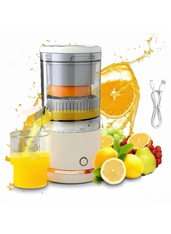 Toscana Citrus Juicer, Electric Orange Juicer, Portable Cordless Juice Extractor, Equipped with A Powerful Motor and USB-C Charging Cable, Suitable for Fruits Such As Oranges, Tangerines, Apples, Grapefruits, and Lemons - Image 1