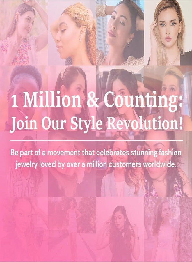 Cate & Chloe Aliyah 18k White Gold-Plated 14mm Pave Huggie Hoop Earrings with Round Cut Simulated Diamond Crystals, Small Silver Hoops for Women, Gift for Her on Christmas, Birthday, and Anniversary - Image 5