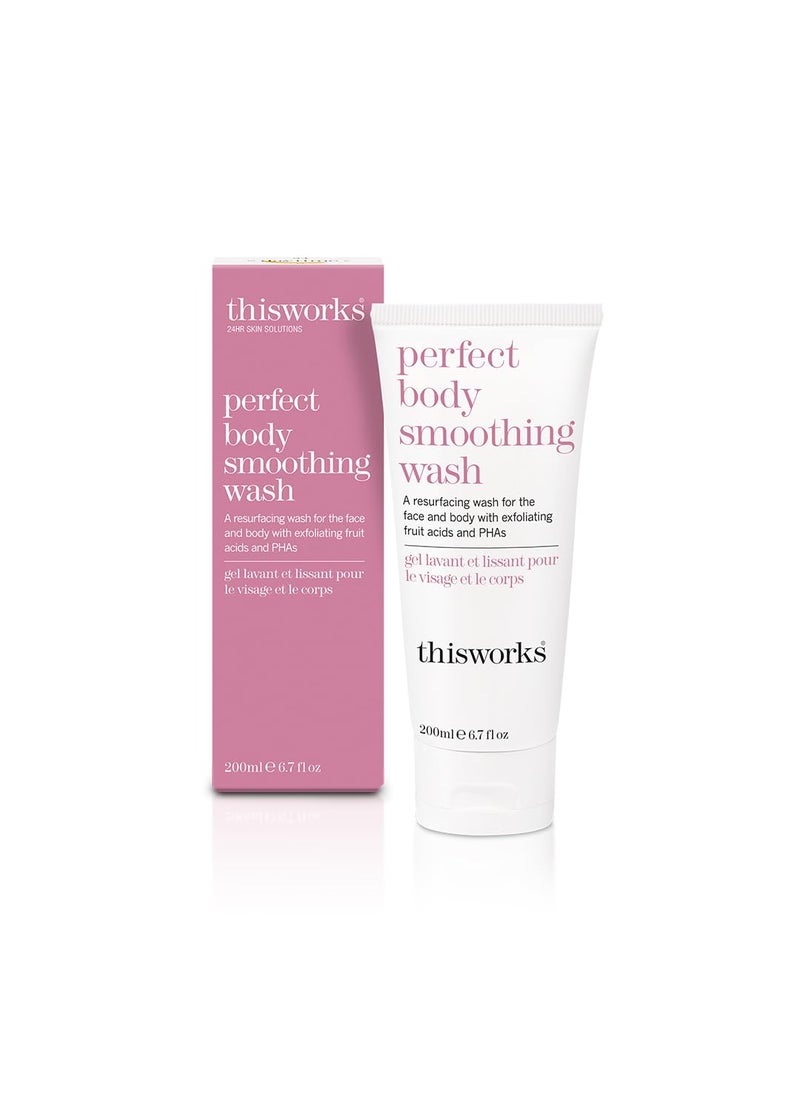ThisWorks - THISWORKS Perfect Smoothing Face  Body Wash Exfoliating Resurfacing Cleanser 67 Ounce 200ml - Image 1
