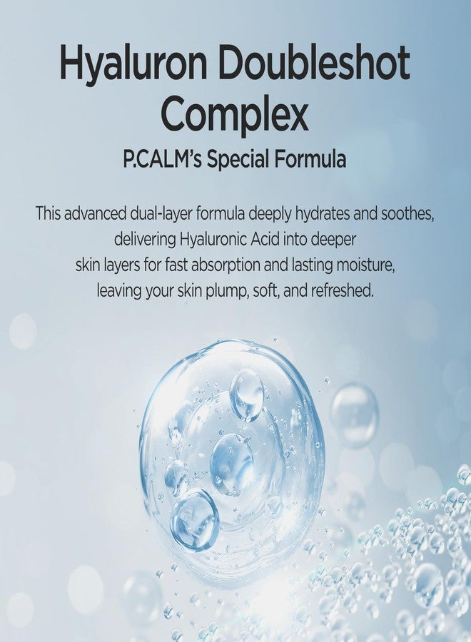 P.CALM تونر P.Calm هايالورون دبل شوت - حمض الهيالورونيك وسانتيلا أسياتيكا لترطيب عميق وتهدئة طوال اليوم، العناية بالبشرة الكورية المرطبة (200 مل / 6.76 أونصة سائلة) - Image 4