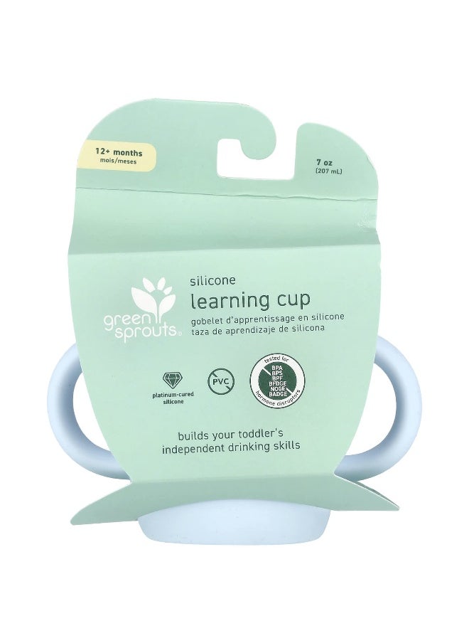 green sprouts Green Sprouts, Silicone Learning Cup, 12+ Months, Light Blue, 7 oz (207 ml)  - Image 1
