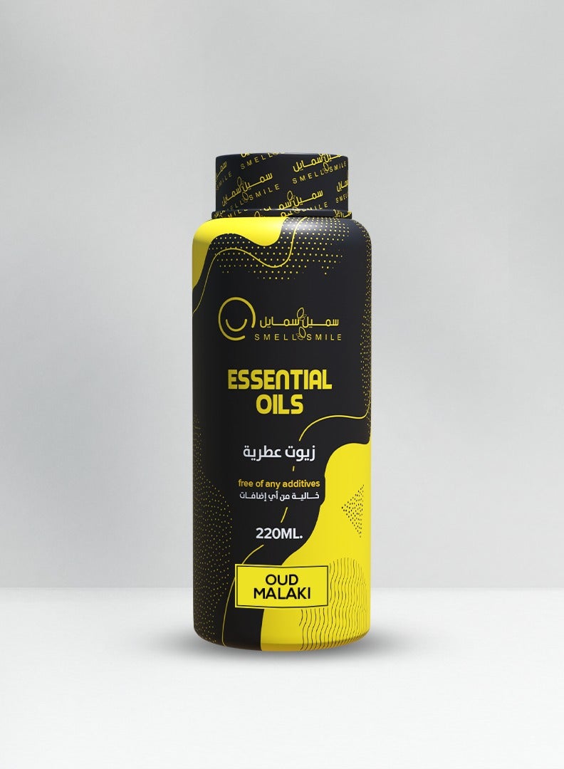 SMELL & SMILE Smell And Smile, Fragrancee Oil Oud Malaki Bottle, 220 Ml