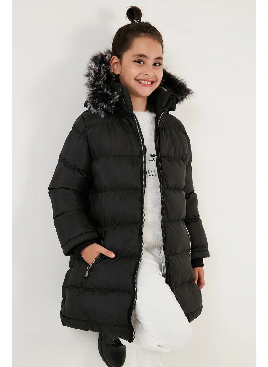 Lela Plush Lined Removable Hooded Water Resistant Coat Girls' Coat 5761910