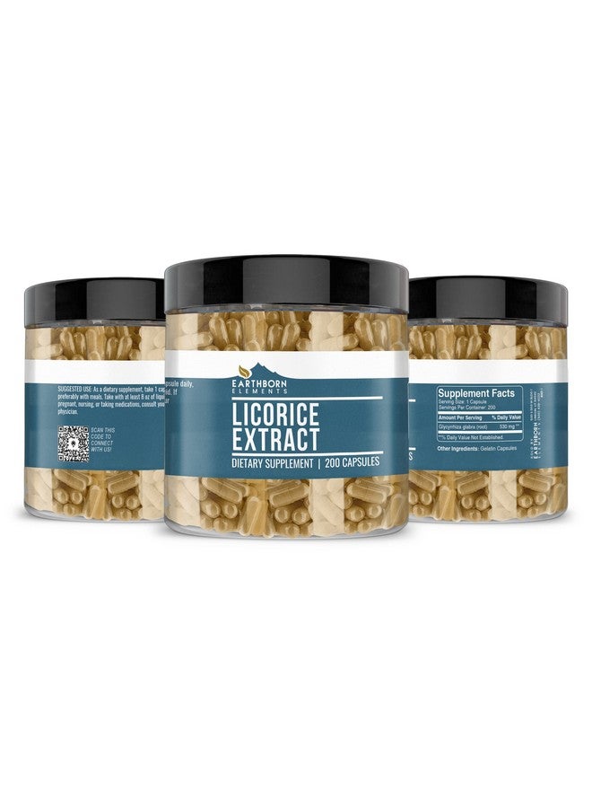 earthborn elements Licorice Extract 200 Capsules Pure & Undiluted No Additives - Image 5