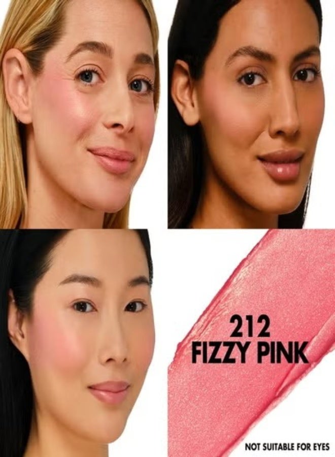 MAKE UP FOR EVER Artist Color Crayon Waterproof Multi-Use Stick 7g – Shade 212 Fizzy Pink – Peachy Pink Shimmer – Longwear, Blendable, Multi-Use Eye, Cheek & Face Crayon - Image 2