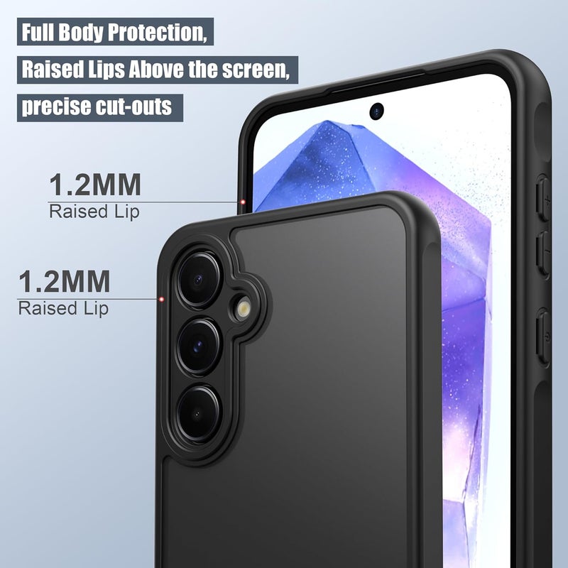 Demark Matte Case for Samsung Galaxy A55,Frosted Translucent Back Phone Cover,Shockproof Drop Protection Cover for Galaxy A55 (Galaxy A55) - Image 2