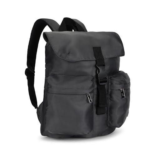 Fastrack Nylon Backpack for Women | Stylish College & Travel Bag with Buckle Closure | 2 Front Zipper Pockets | Lightweight & Durable Casual Backpack - Image 2