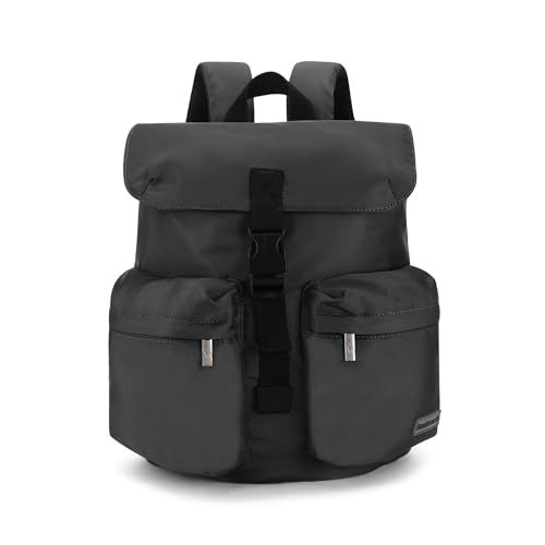 Fastrack Nylon Backpack for Women | Stylish College & Travel Bag with Buckle Closure | 2 Front Zipper Pockets | Lightweight & Durable Casual Backpack - Image 1