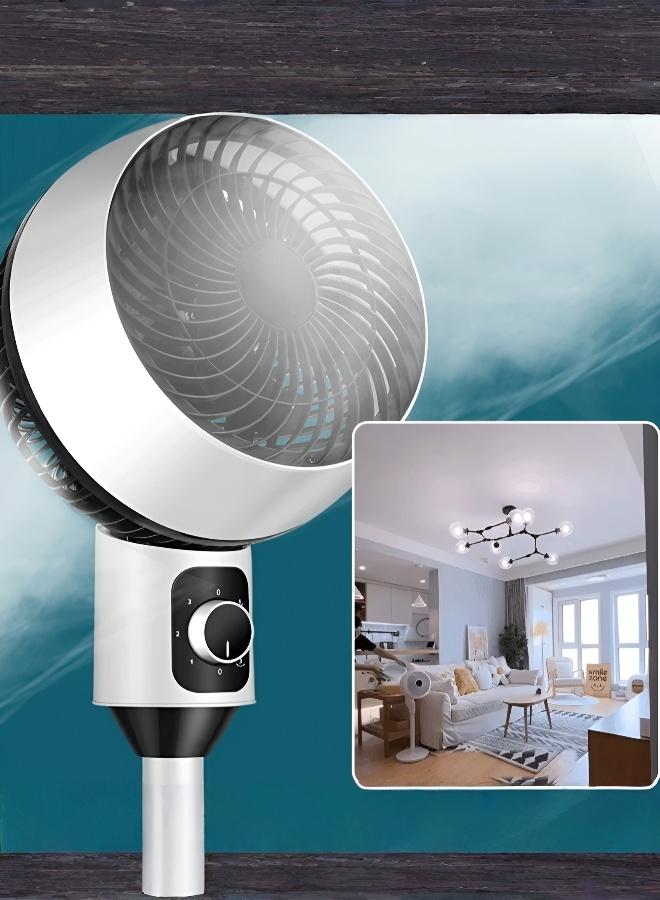 Air Circulator Tower Fan, 20dB Quiet Standing Fan with 90° Oscillation, 3 Speeds, LED Display, Floor & Table Fan for Bedroom, Office, Room Cooling - Image 3