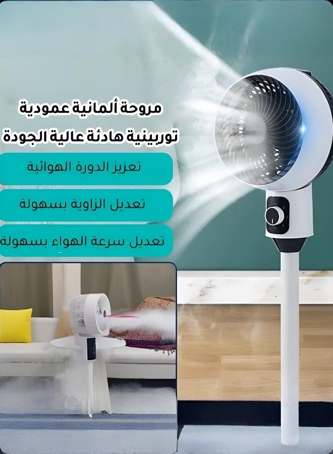Air Circulator Tower Fan, 20dB Quiet Standing Fan with 90° Oscillation, 3 Speeds, LED Display, Floor & Table Fan for Bedroom, Office, Room Cooling - Image 2