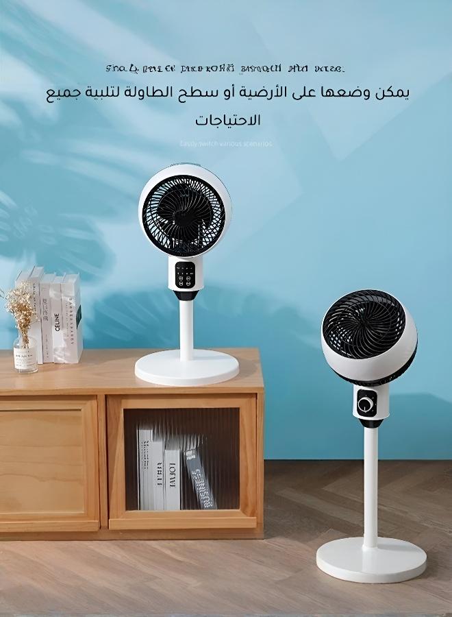 Air Circulator Tower Fan, 20dB Quiet Standing Fan with 90° Oscillation, 3 Speeds, LED Display, Floor & Table Fan for Bedroom, Office, Room Cooling - Image 4
