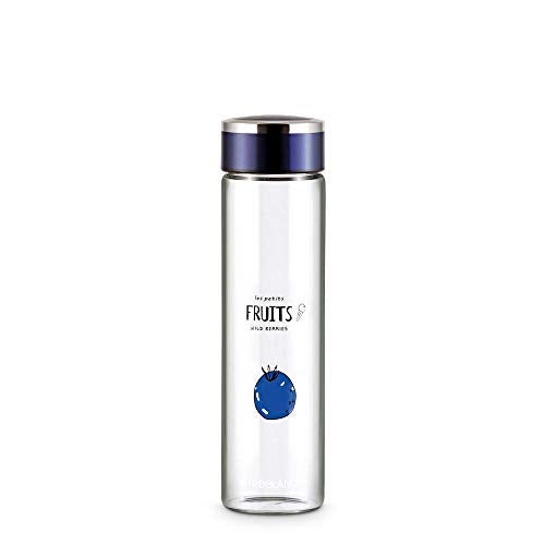 Freelance Ambrosia Glass Water Bottle 600 ml Wild Berri - Borosilicate Glass Bottle for Fridge - BPA-Free, Leak-Proof Lid for Office, Gym, Outdoors - Eco-Friendly, Reusable Water Bottle Glass - Image 1