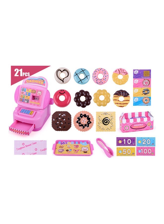 NIBEMINENT 21-Piece Doughnut Cash Register Kit - Image 1