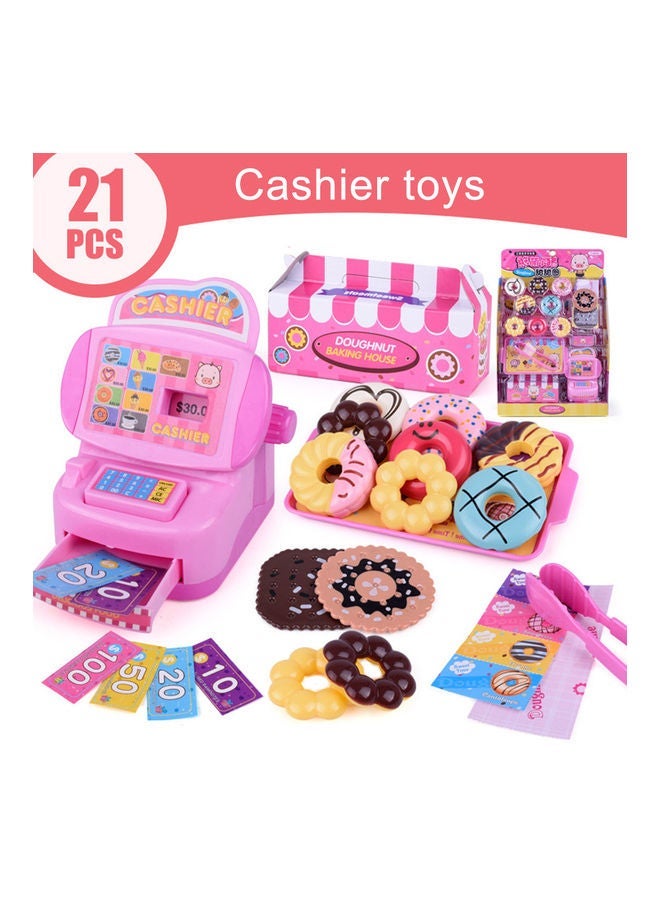 NIBEMINENT 21-Piece Doughnut Cash Register Kit - Image 2