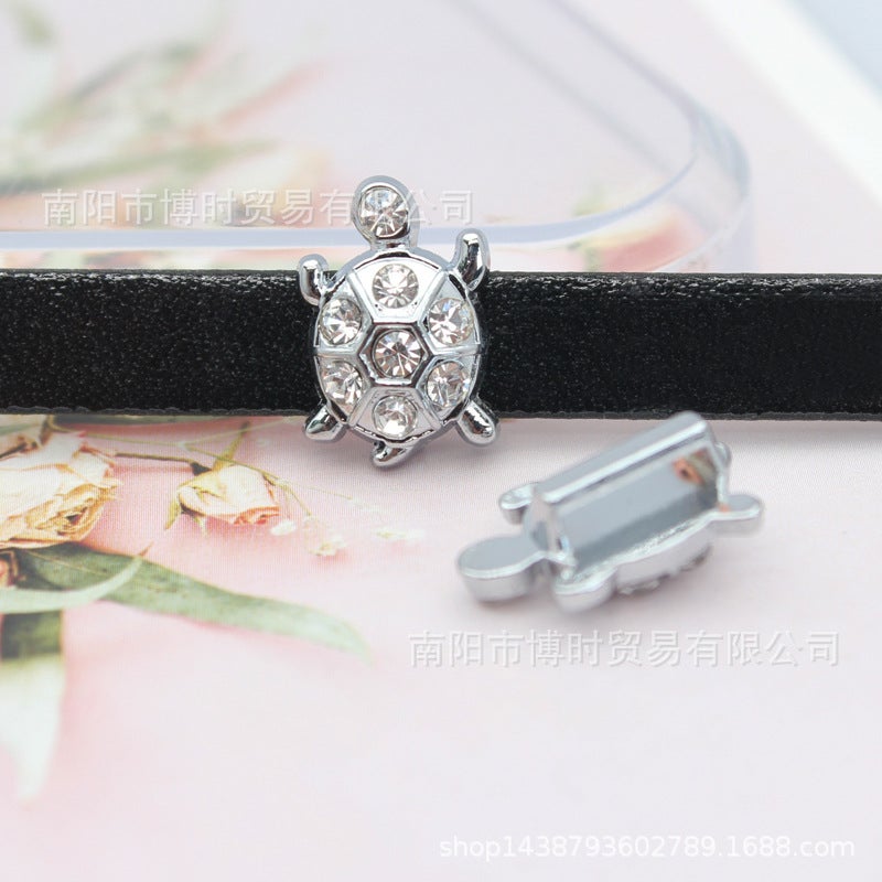 DIY 8mm Beaded Bracelet Keychain Accessory SL474 (white diamond) 