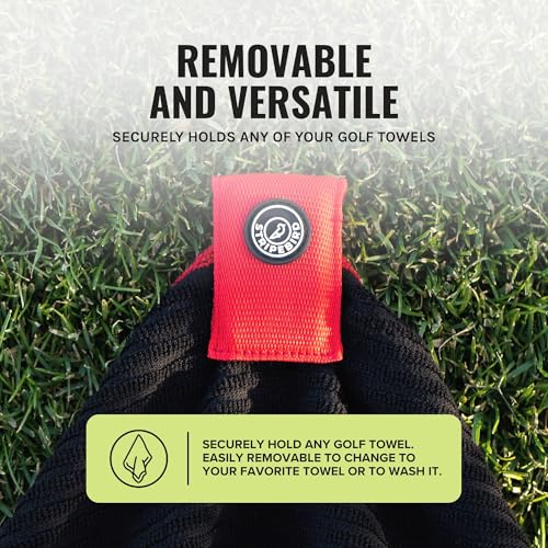 Stripebird - Magnetic Clip for Any Towel (Red) - Highest Strength Magnet for Magnetic Golf Towel - Removable from Towels - Magnet Golf Towel - Magnetic Golf Towels for Men - Image 4
