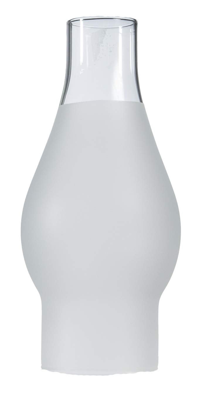 B&P Lamp مصباح B&P® بارتفاع 2 1/2 بوصة وعرض 7 1/2 بوصة مع مدخنة زجاجية مصقولة للطرازات القديمة والتقليدية - Image 1