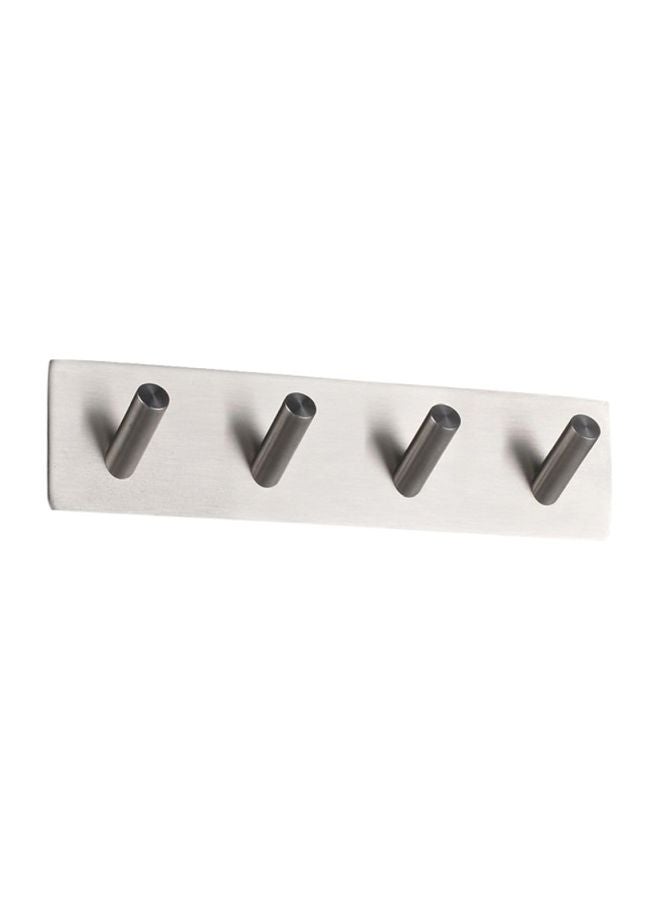 Stainless Steel Adhensive Hooks Silver 18x4.5x2.9cm - Image 3
