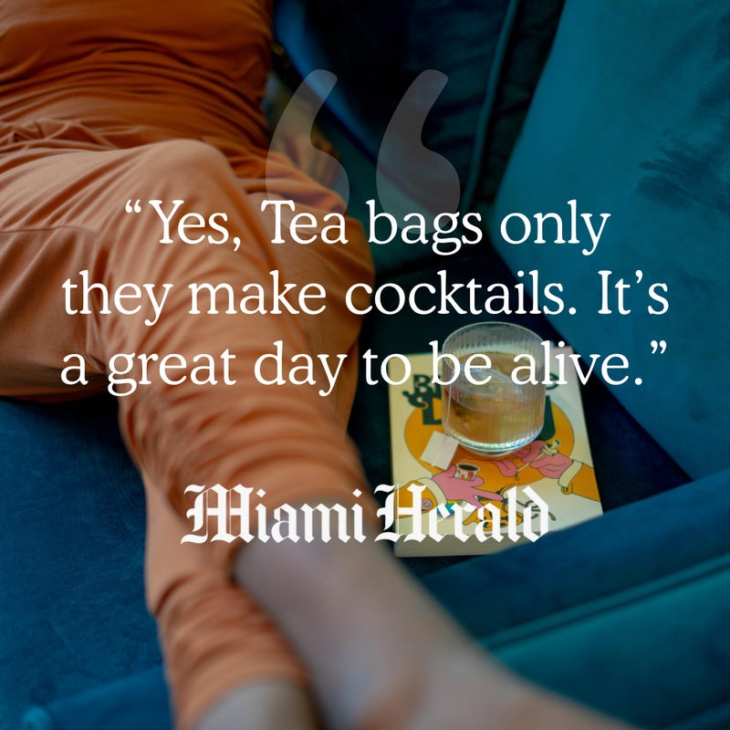 SAYSO Skinny Cardamom Paloma | The Original Craft Cocktail Tea Bag Mixer | Organic, Certified Gluten-free, Non-GMO |< 15 Cal, 0g Sugar, Steep in Cold Water & Spirits, For a Perfect Mocktail, 8 count - Image 5