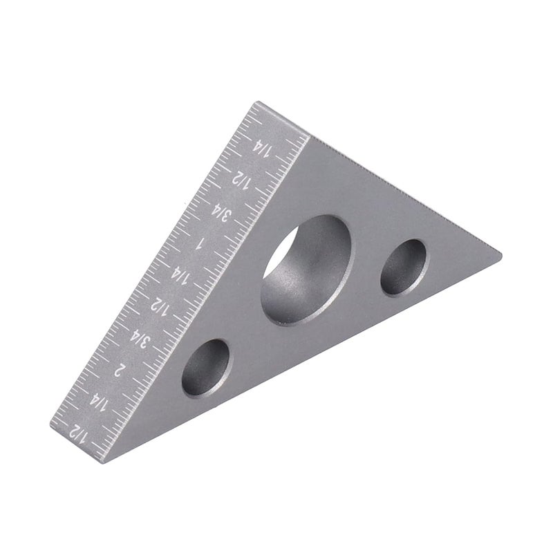 Aluminum Alloy Triangular Ruler 15mm Thick Precision Woodworking Measuring Tool - Image 5