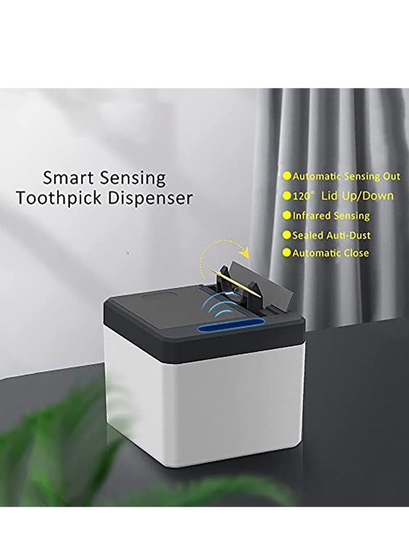 KASTWAVE موزع أعواد الأسنان التلقائي، صندوق حامل أعواد الأسنان الذكي، صندوق أعواد الأسنان بحساس الأشعة تحت الحمراء للمنزل والمطعم والمكتب - Image 4