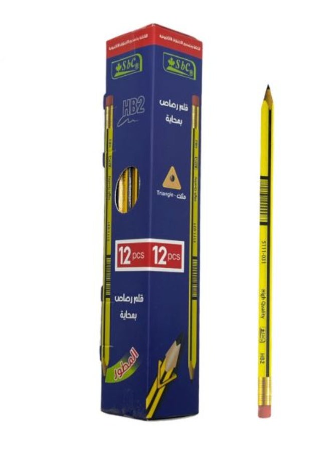 SBC HB2 12-piece pencil with Eraser - Image 2