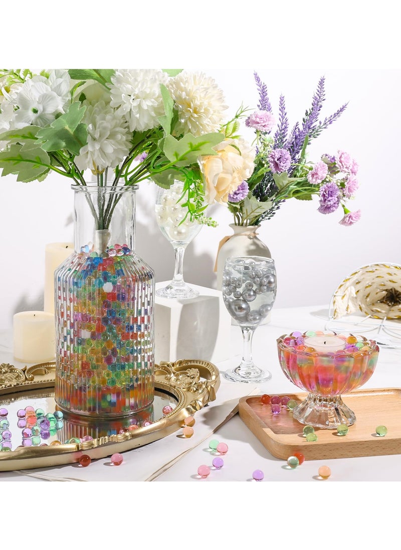 GNAFOTU 60000 Pcs Rainbow Mix Jelly Water Gel Beads,Non Toxic Water Beads for Vase Filler,Plant,Floating Candles,Wedding and Home Decoration  - Image 5