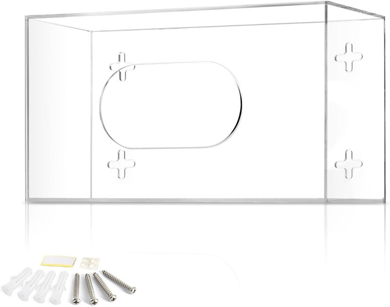 TPGP Storage Standard Wall Mount Glove Box Holder - Clear Acrylic Dispenser for Medical and Kitchen Gloves - Image 1
