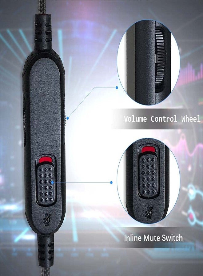 QJYTH كابل استبدال QJYTH متوافق مع سماعة الألعاب Kingston Hyperx Cloud Mix و Cloud Alpha، كابل صوت سماعة قابل للفصل 3.5 مم مع كتم الصوت والتحكم في مستوى الصوت (بدون ميكروفون مدمج، أسود) - Image 3