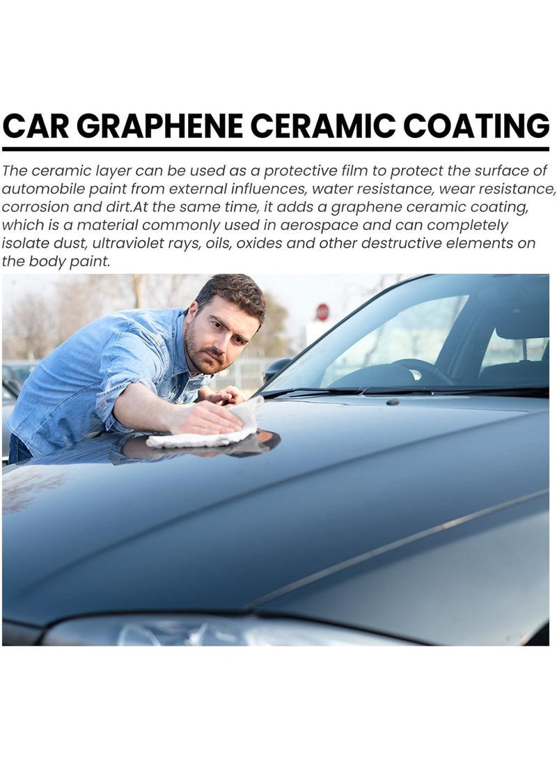 SOLARAE طلاء السيراميك الجرافيني للسيارات، طلاء السيراميك للسيارات، طلاء الجرافين لتفاصيل السيارات، مجموعة حماية طويلة الأمد لتفاصيل السيارات (70 مل) - Image 4