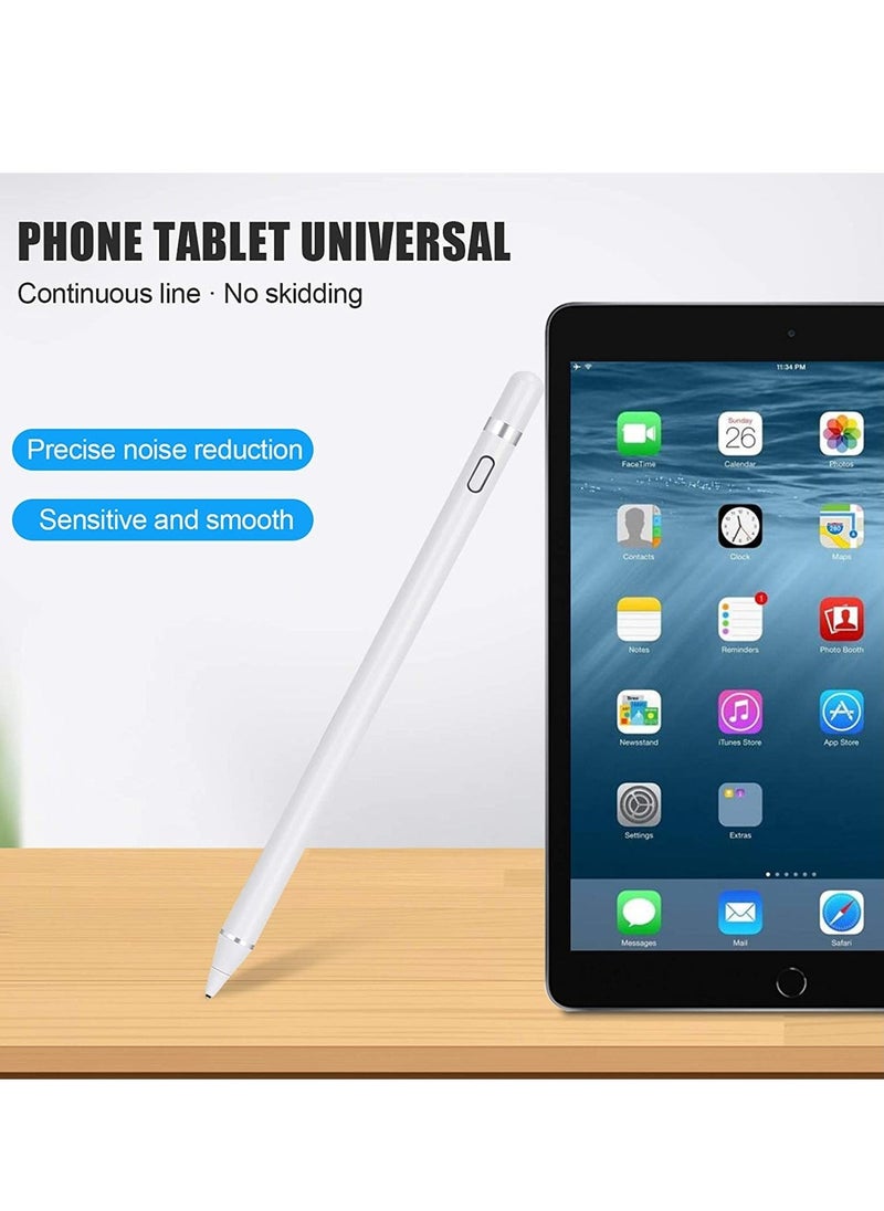 BGM Stylus Pen for Touch Screens Rechargeable 1.5mm Fine Point Active Capacitive Stylus Smart Pencil Digital Compatible iPad and Most Tablet DRB001  - Image 5