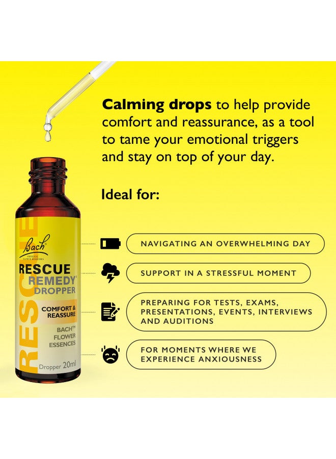 RESCUE RESCUE REMEDY Dropper, 20mL Natural Homeopathic Stress Relief  - Image 2