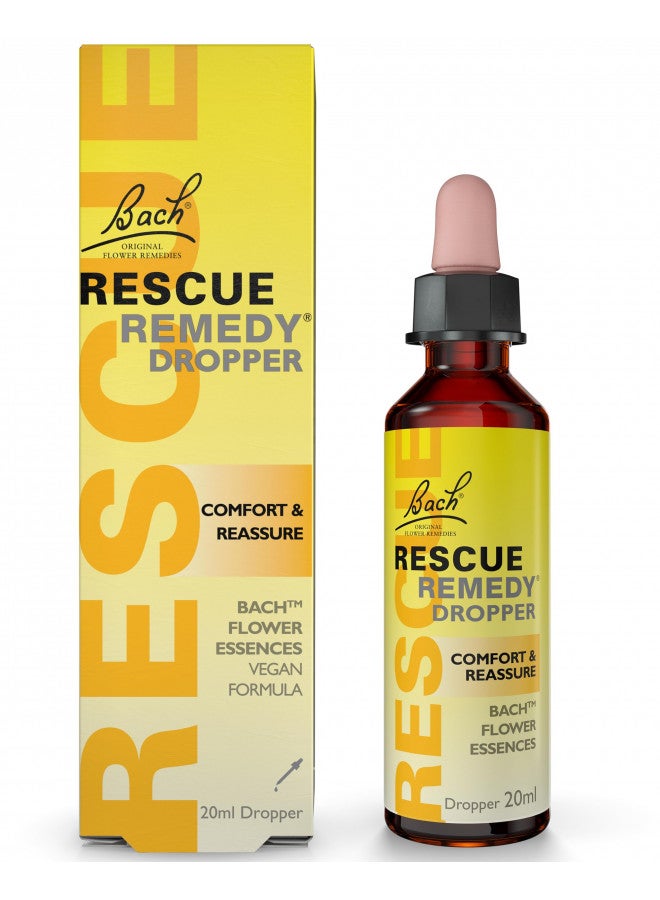 RESCUE RESCUE REMEDY Dropper, 20mL Natural Homeopathic Stress Relief  - Image 1