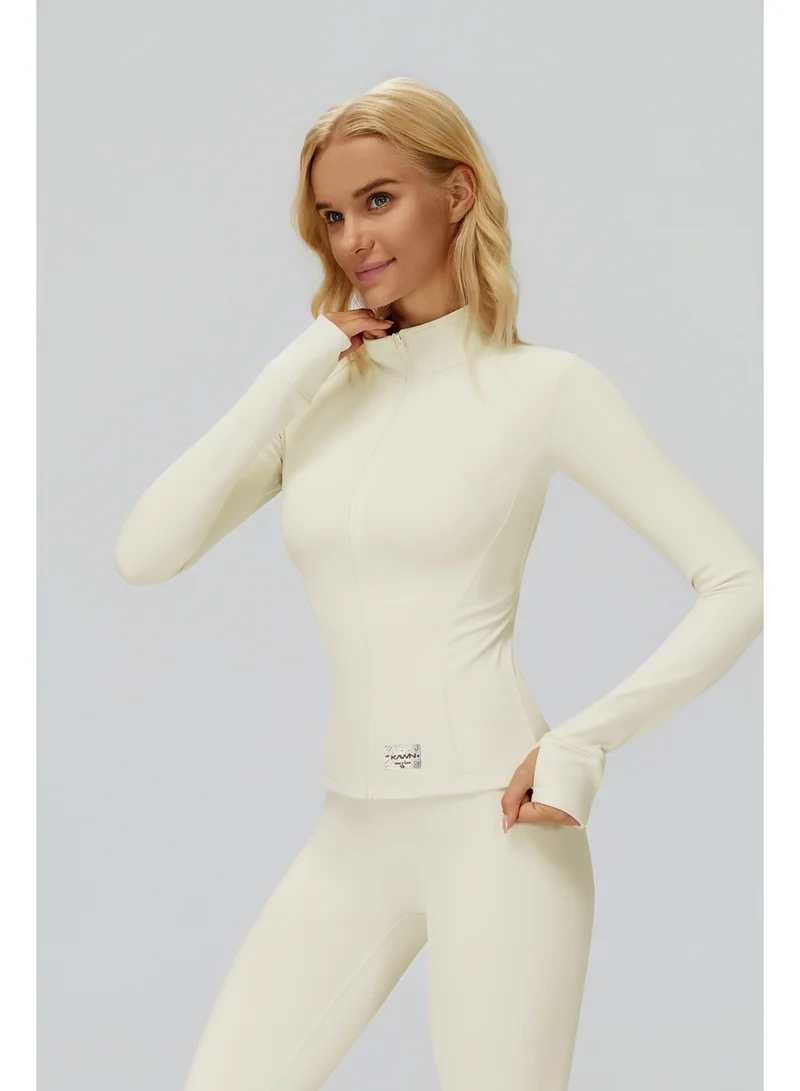 Fitted High-Neck Jacket