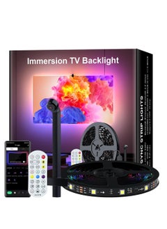 Furtey TV Led Backlight, with AR Sensor, Smart TV Lights Behind That Sync with Screen, Compatible with App Music Sync, for Gaming Room, Bedroom, for TV& Monitor, Bluetooth App Remote Control  - Image 1