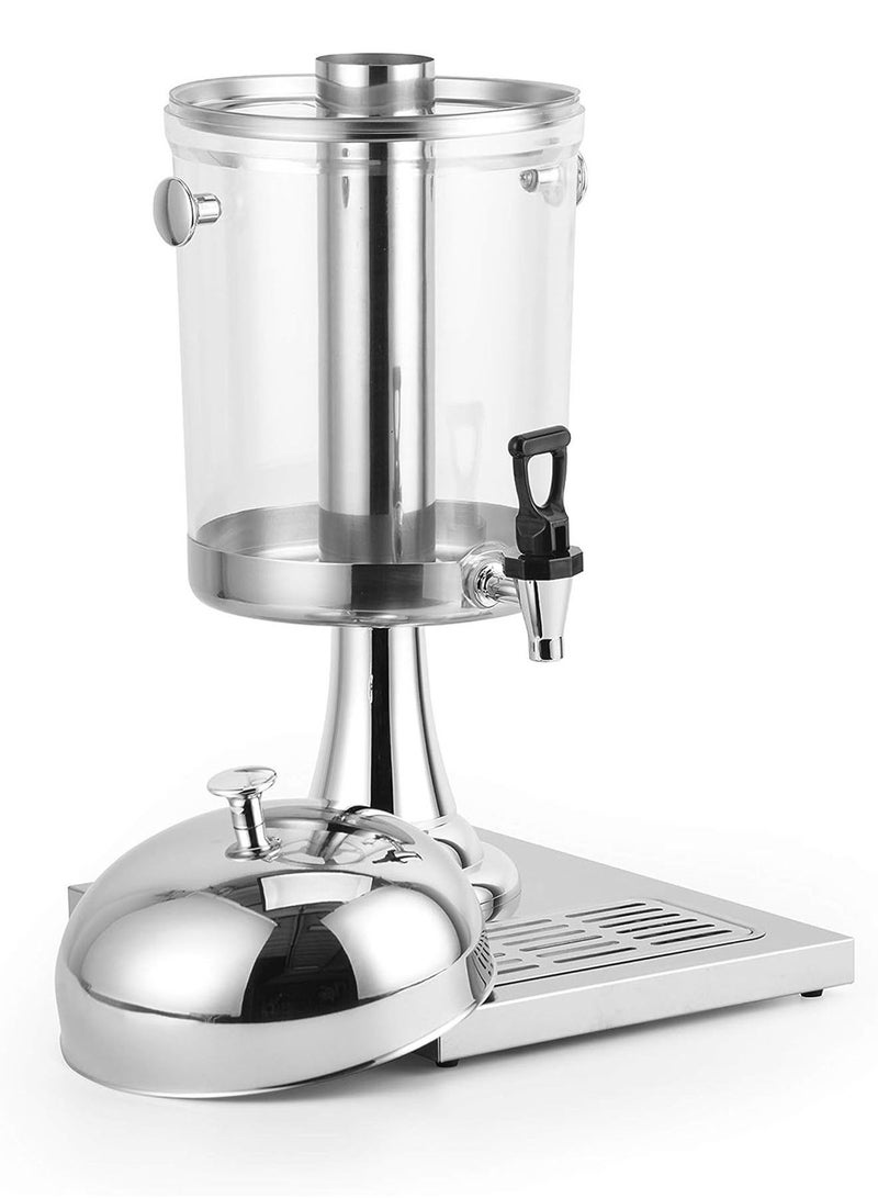Grace Stainless Steel 8L Counter Top Single Juice Dispenser with Center Ice Core  - Image 3