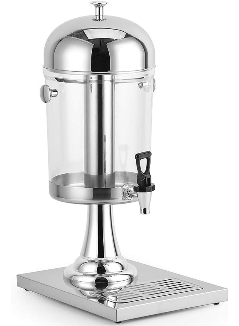 Grace Stainless Steel 8L Counter Top Single Juice Dispenser with Center Ice Core  - Image 2