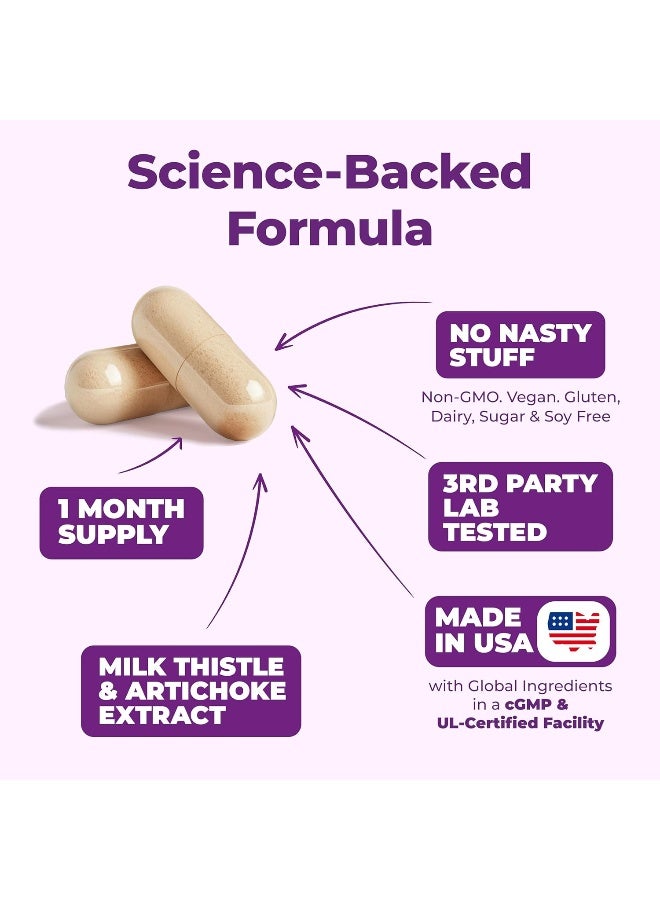 Vimerson Health Liver Cleanse and Detox Support Supplement Natural Herbal Blend Capsule - 60 Capsules - Image 4