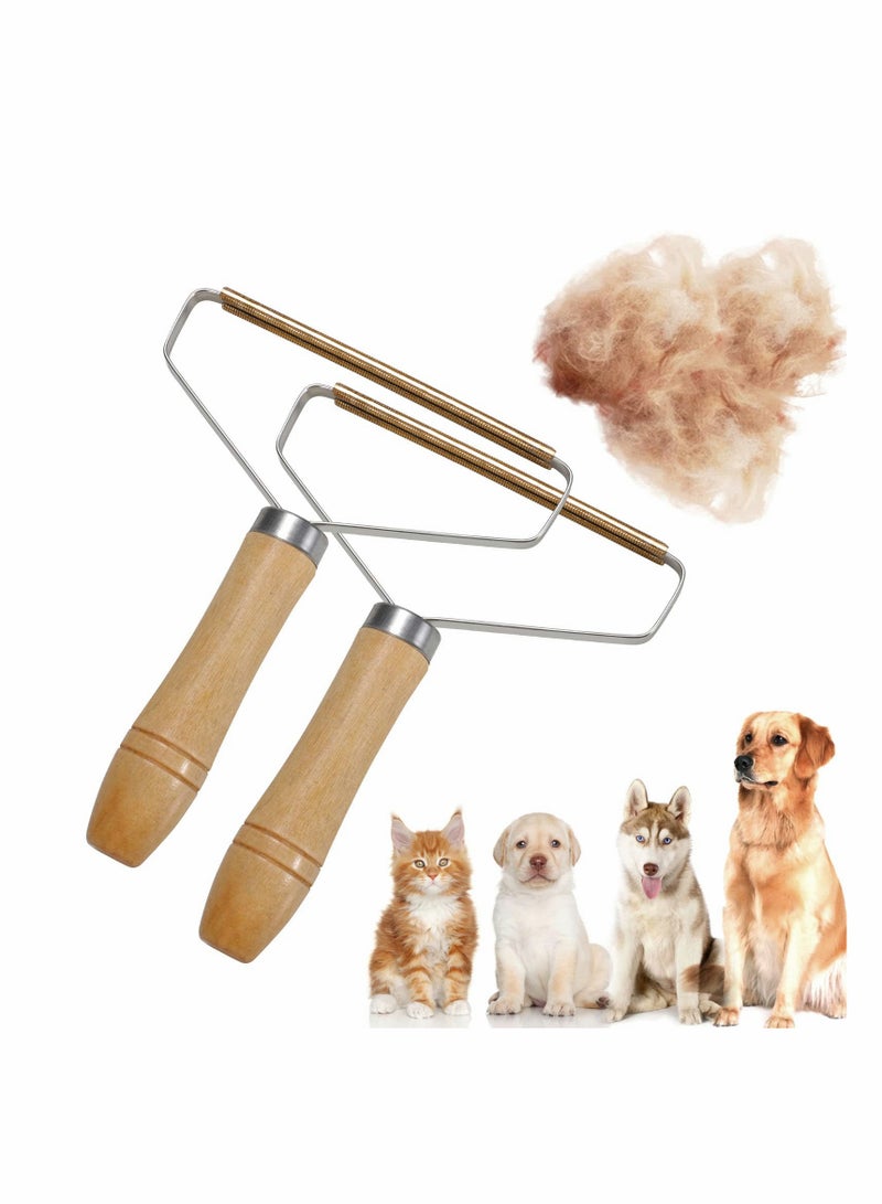 KASTWAVE Manual Fuzz Shaver Portable Lint Remover Clean Tool Double Sided for Removing Dust and Hair from Furniture Curtain Blanket Couch - Image 1