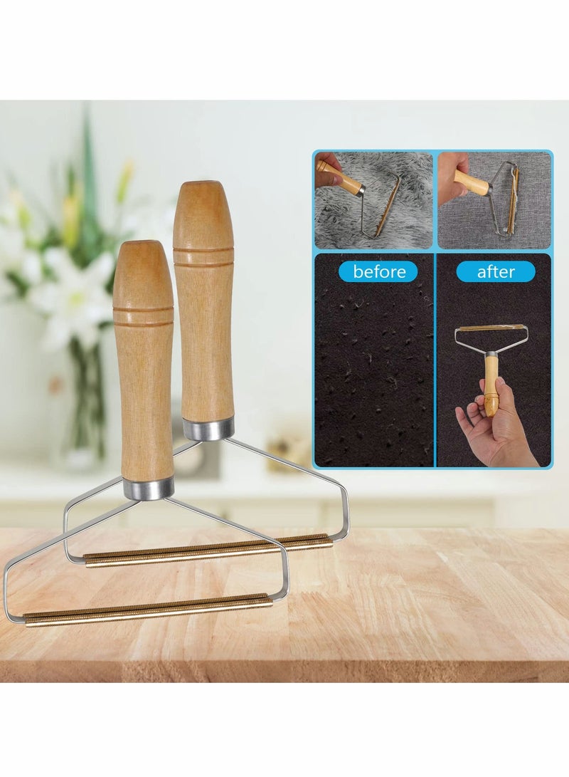 KASTWAVE Manual Fuzz Shaver Portable Lint Remover Clean Tool Double Sided for Removing Dust and Hair from Furniture Curtain Blanket Couch - Image 4