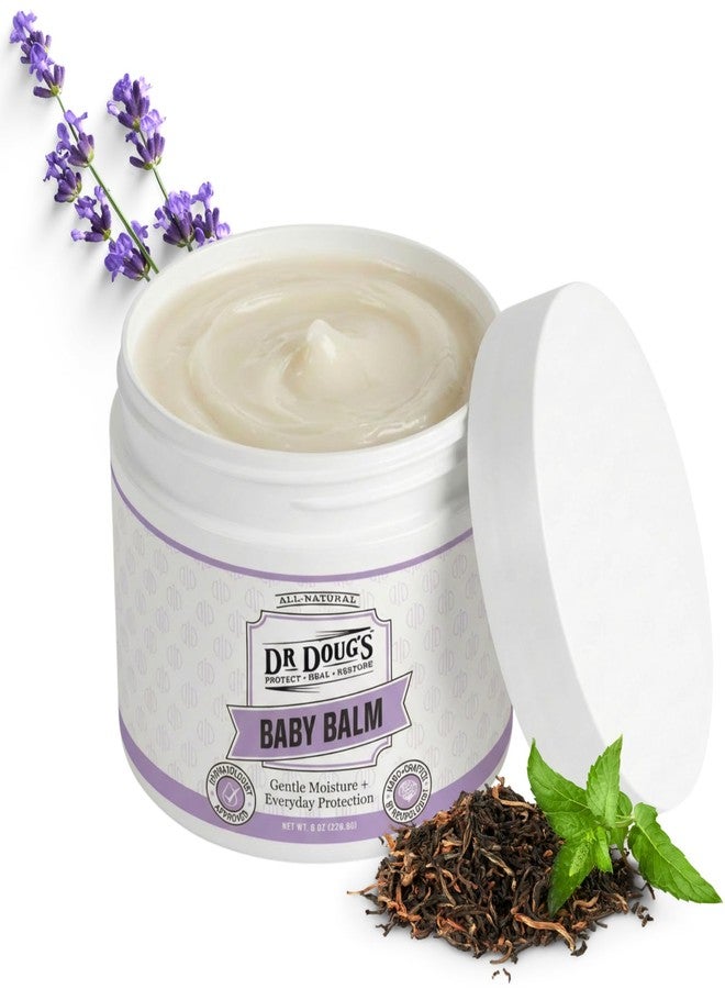 Dr. Doug's Baby Balm (Large Jar, 8 oz) - Gentle Organic Moisturizing Skin Care for Baby's Sensitive Skin with Natural Zinc Oxide for Sun Protection - Image 2